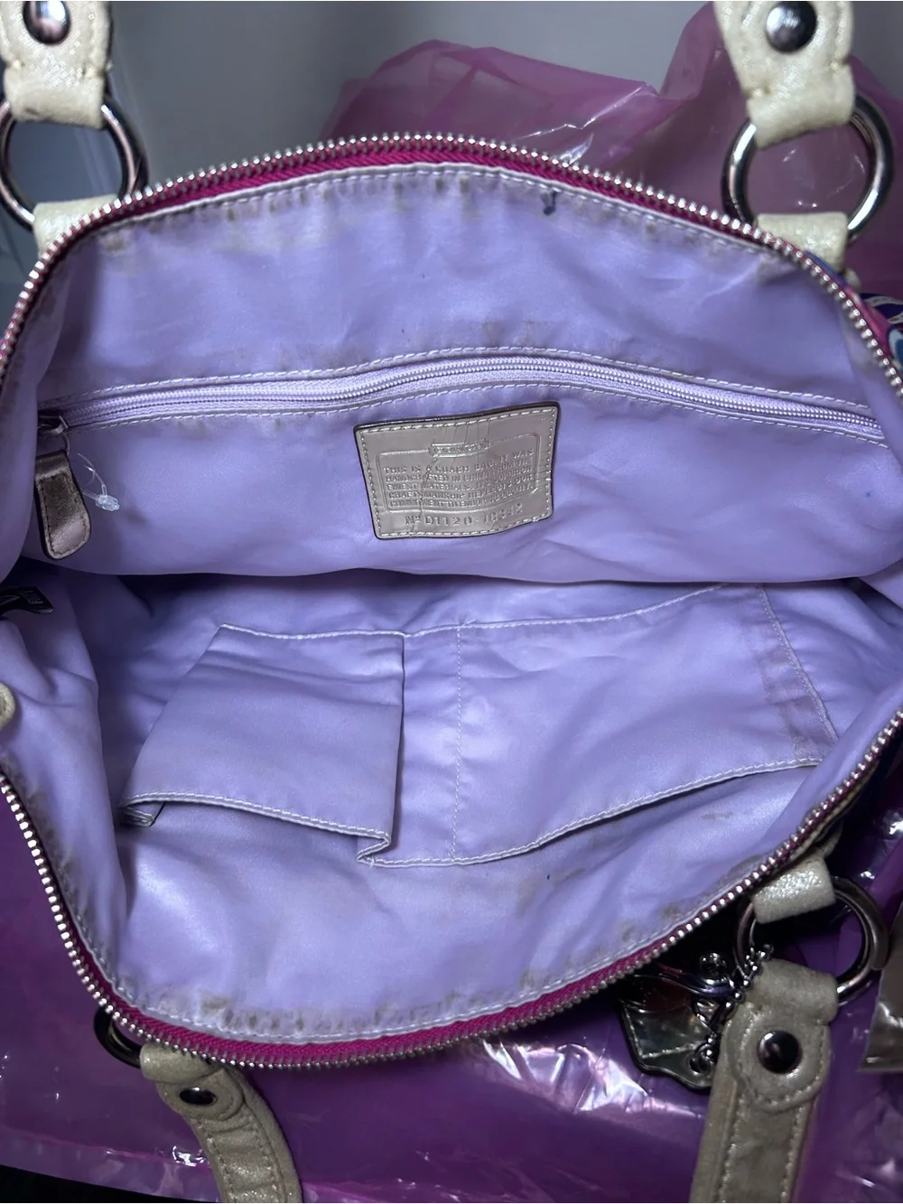 Coach Poppy Graffiti Glam (2011) Signature Print Tote